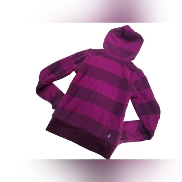 Reversible Volcom Zip Up Sweater Hoodie - Picture 2 of 11